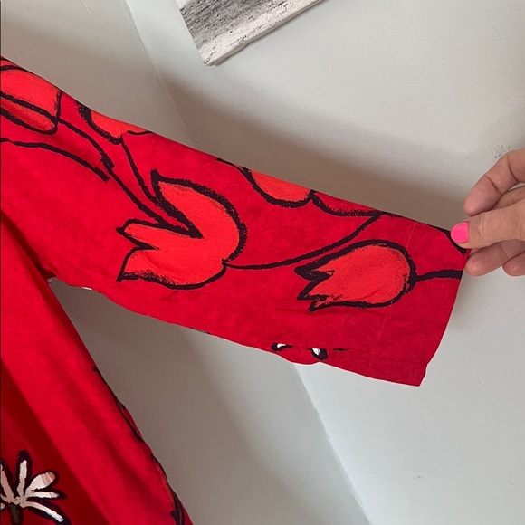 Jams World Red Floral Blouse - Picture 5 of 7